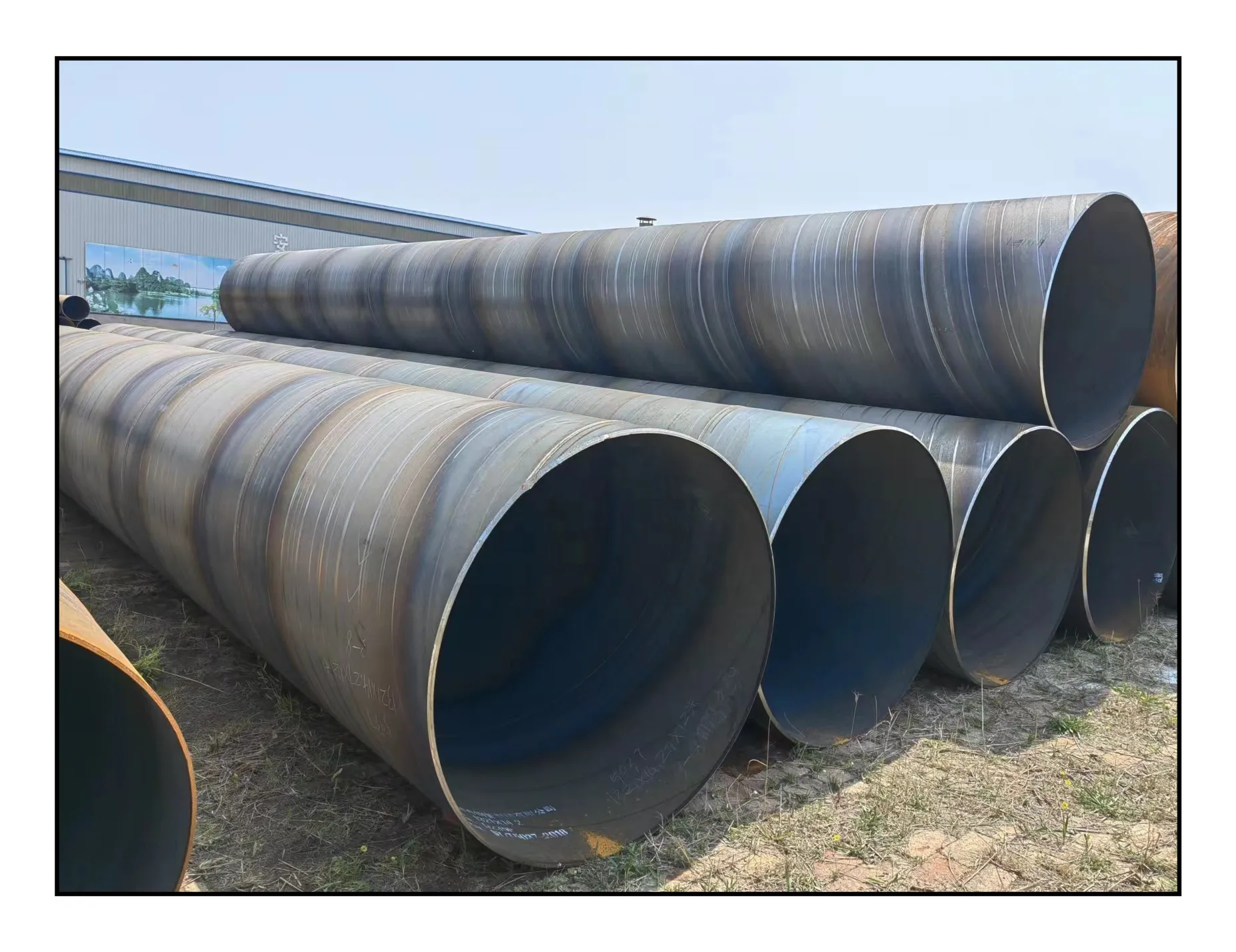 High quality Q235B Spiral welded  pipe For Oil Pipeline Construction/spiral steel pipe